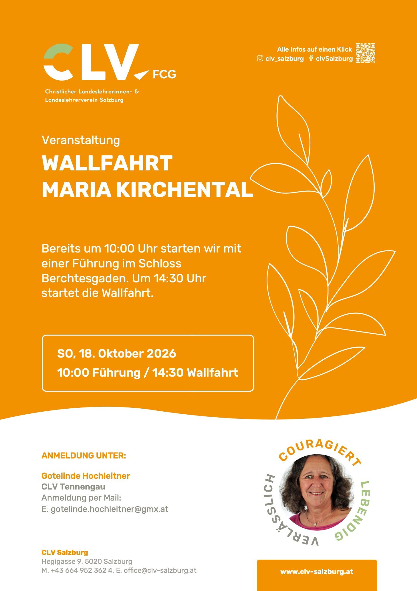 Plakat: Wallfahrt Maria Kirchental