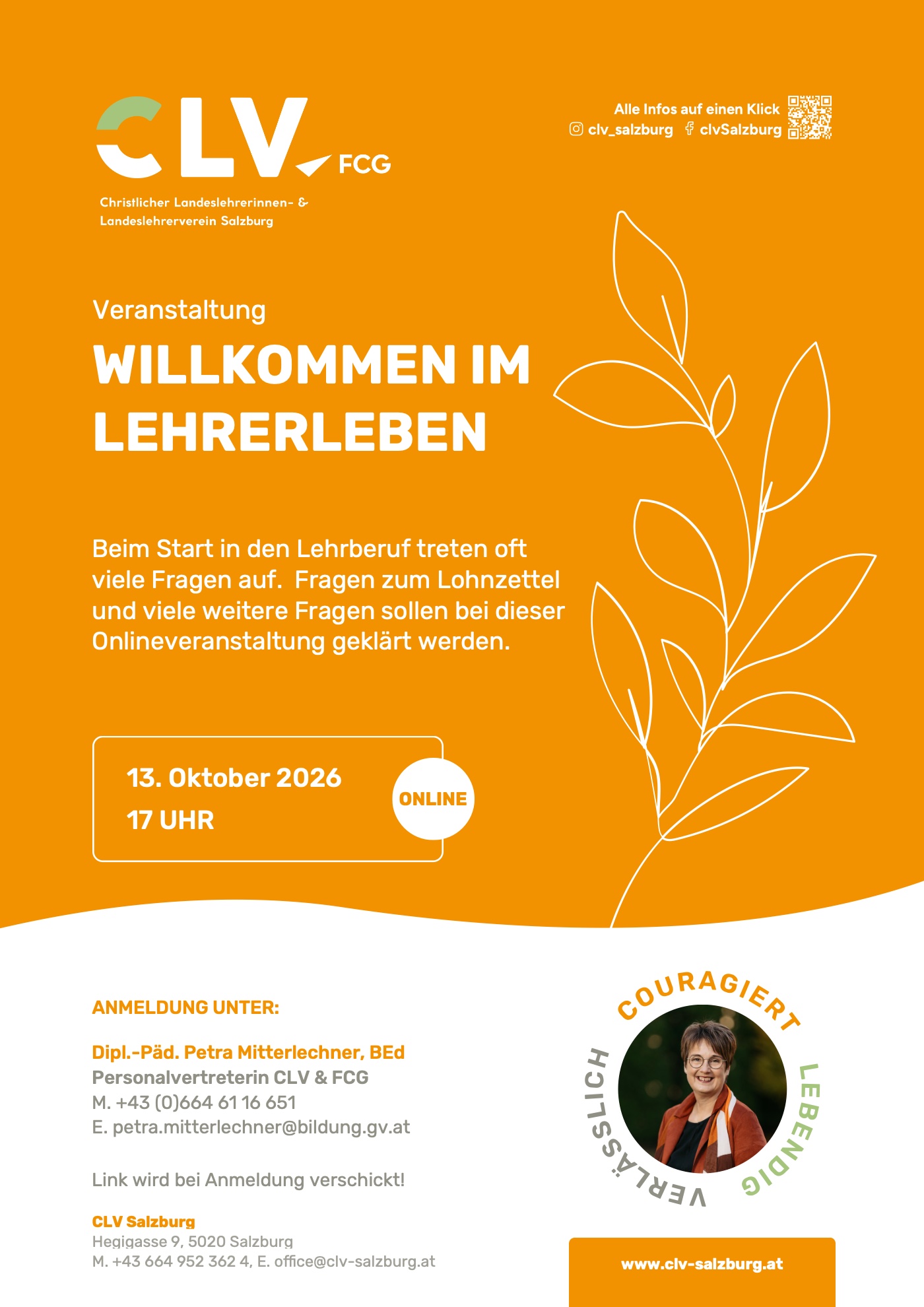 Plakat: Willkommen im Lehrerleben